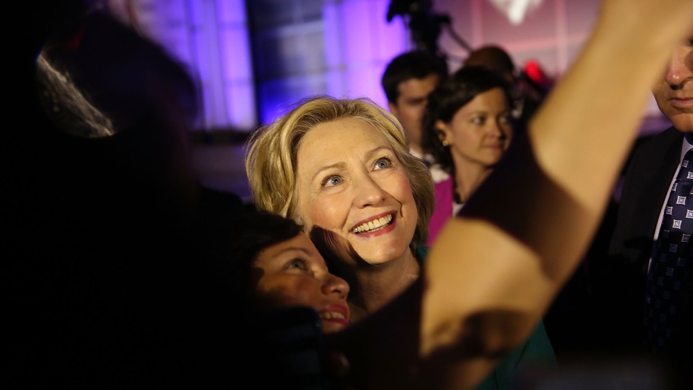 Democratic Presidential hopeful and former Secretary of State Hillary Clinton (Photo by Joe Raedle/Getty).