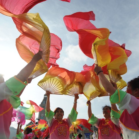 Beijing's Reaction To The Host City Of 2022 Olympic Winter Games (Photo by ChinaFotoPress/Getty).
