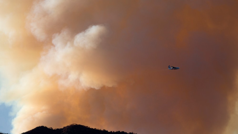 Wildfire North Of Los Angeles Burns Structures