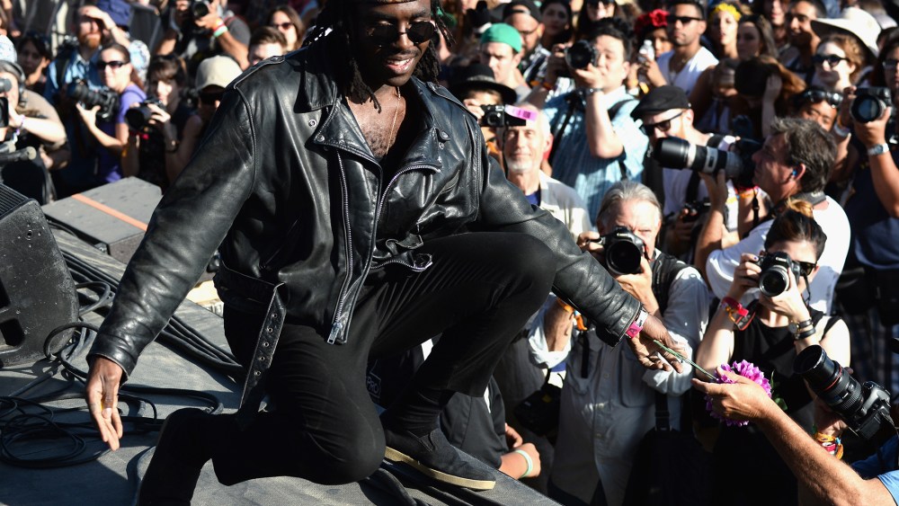 Musician Dev Hynes of Blood Orange performs onstage during day 3 of the 2014 Coachella Valley Music & Arts Festival at the Empire Polo Club on April 13, 2014 in Indio, Calif. (Photo by Frazer Harrison/Coachella/Getty)