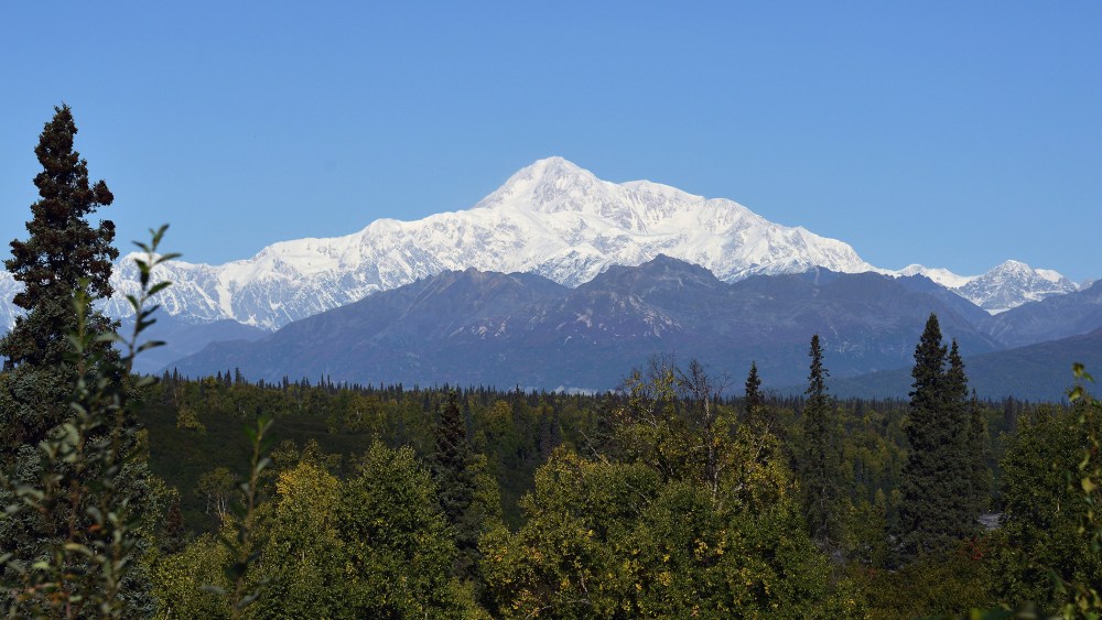 A view of Denali, formerly known as Mt. McKinley, on Sept. 1, 2015 in Denali National Park, Alaska. (Photo by Lance King/Getty)