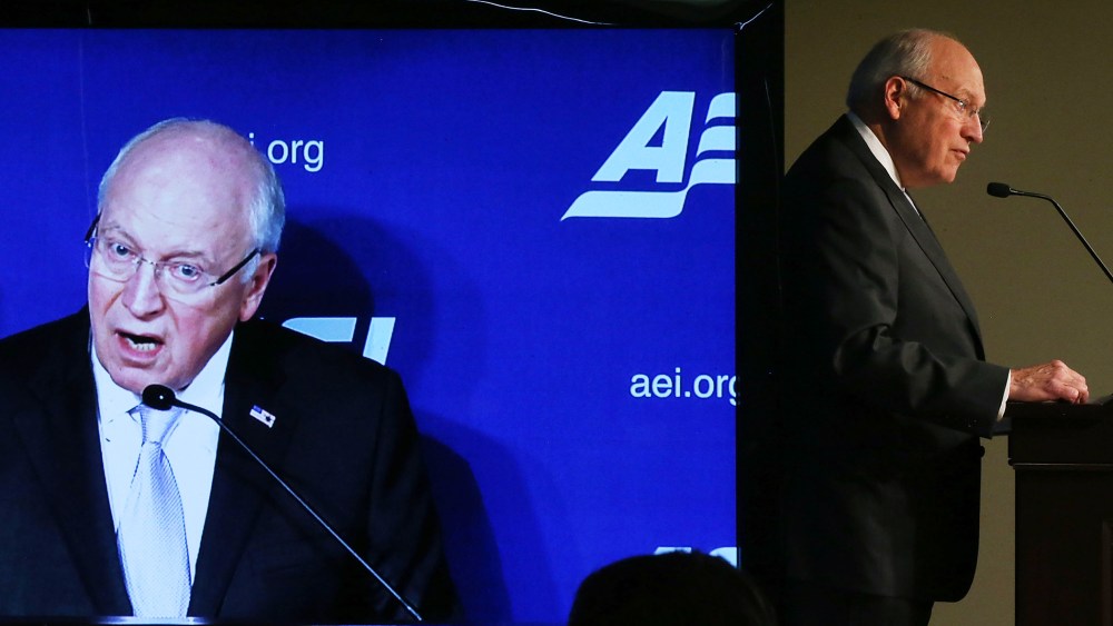 Former Vice President Dick Cheney speaks about Iran at the American Enterprise Institute on Sept. 8, 2015 in Washington, DC. (Photo by Mark Wilson/Getty)
