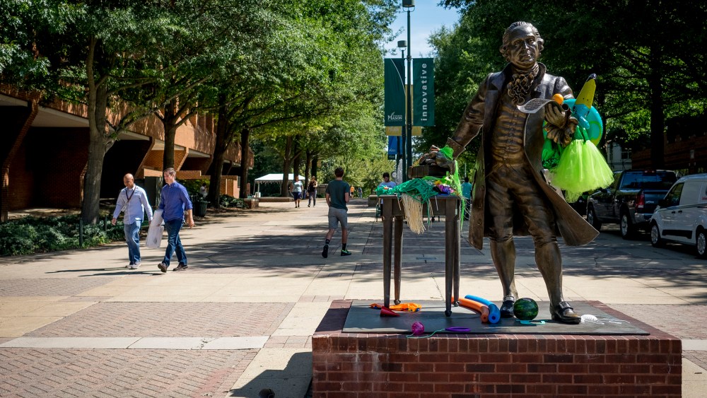 GMU PresThe statue of George Mason at George Mason University, Aug. 27, 2015 in Fairfax, Va. (Photo by Pete Marovich For The Washington Post/Getty)