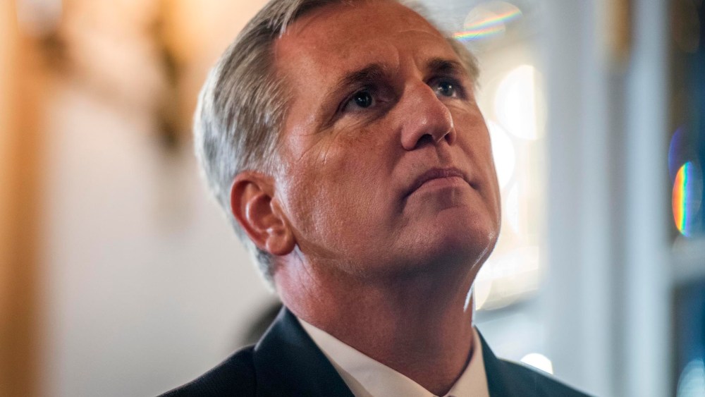 House Majority Leader Kevin McCarthy before speaking about foreign policy at the John Hay Initiative in Washington D.C., Sept. 28, 2015. (Photo by Melina Mara/The Washington Post/Getty)