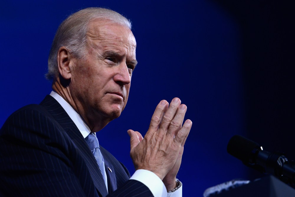 Vice President of the United States Joe Biden speaks on stage during the 2015 Concordia Summit at Grand Hyatt New York on Oct. 1, 2015 in New York City. (Photo by Leigh Vogel/Concordia Summit/Getty)