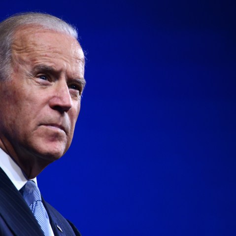 Vice President of the United States Joe Biden speaks on stage during the 2015 Concordia Summit at Grand Hyatt New York on Oct. 1, 2015 in New York City. (Photo by Leigh Vogel/Getty)