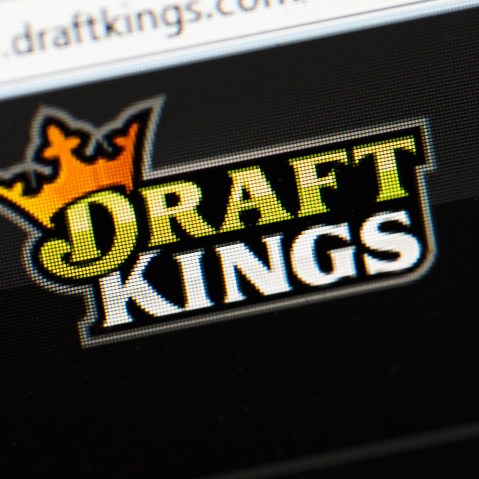 The fantasy sports website DraftKings is shown on Oct. 16, 2015 in Chicago, Ill. (Photo by Scott Olson/Getty)