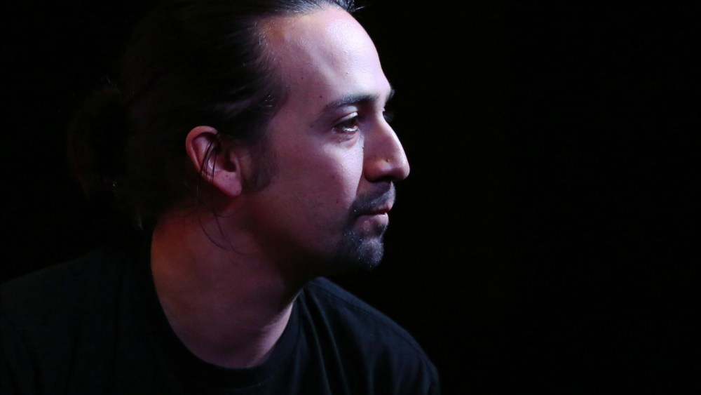 Lin-Manuel Miranda during the 'Hamilton' Original Broadway Cast Q & A and CD signing at Barnes & Noble on Oct. 16, 2015 in New York City. (Photo by Walter McBride/WireImage/Getty)