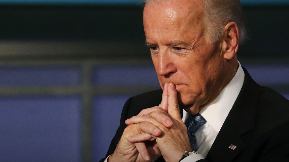 Vice President Joe Biden attends an event to honor former Vice President Walter Mondale at George Washington University, Oct. 20, 2015 in Washington, DC. (Photo by Mark Wilson/Getty)