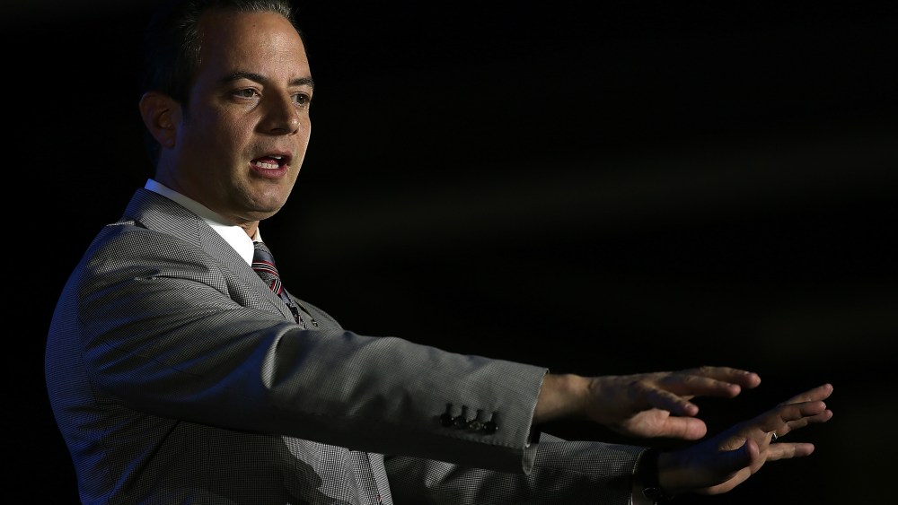 Republican National Committee Chairman Reince Priebus speaks during the 2014 Republican Leadership Conference on May 29, 2014 in New Orleans, La. (Photo by Justin Sullivan/Getty)