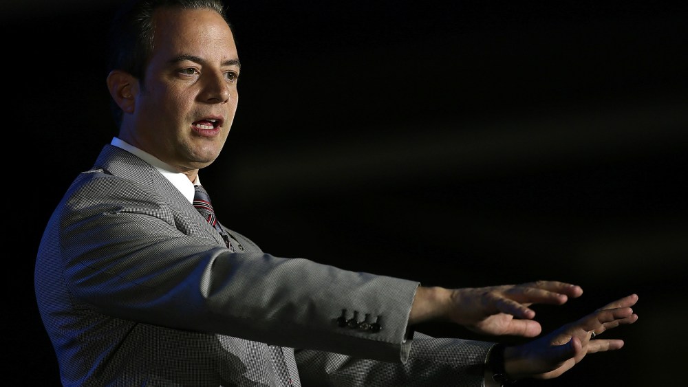 Republican National Committee Chairman Reince Priebus speaks during the 2014 Republican Leadership Conference on May 29, 2014 in New Orleans, La. (Photo by Justin Sullivan/Getty)