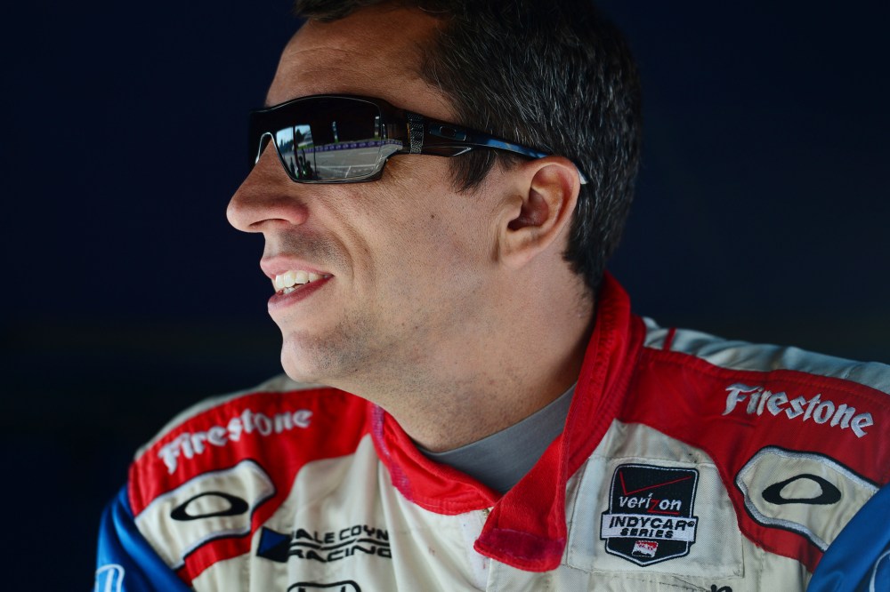 Justin Wilson, driver of the #19 Dale Coyne Racing Dallara Honda, during qualifying for the Verizon IndyCar Series Chevrolet Indy Dual on June 1, 2014 in Detroit, Mich. (Photo by Robert Laberge/Getty)