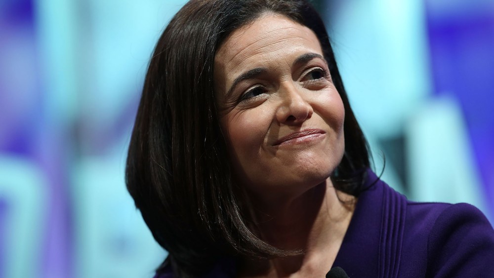 Facebook COO Sheryl Sandberg speaks during the Fortune Global Forum on Nov. 3, 2015 in San Francisco, Calif. (Photo by Justin Sullivan/Getty)