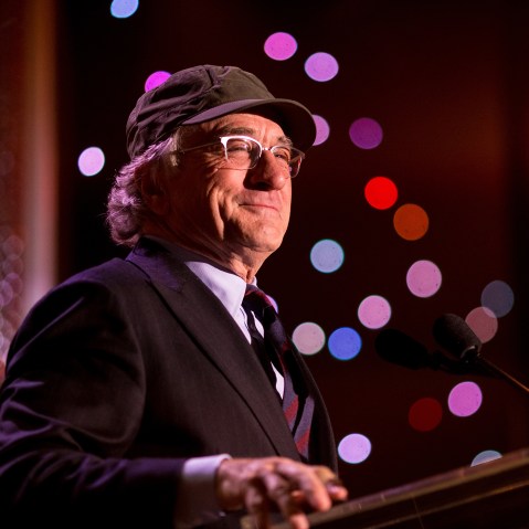 Honoree Robert De Niro accepts the Hollywood Career Achievement Award onstage during the 19th Annual Hollywood Film Awards at The Beverly Hilton Hotel on Nov. 1, 2015 in Beverly Hills, Calif. (Photo by Christopher Polk/HFA2015/Getty for dcp)
