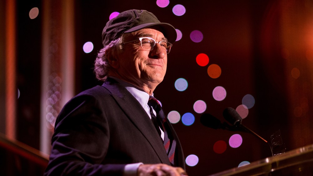 Honoree Robert De Niro accepts the Hollywood Career Achievement Award onstage during the 19th Annual Hollywood Film Awards at The Beverly Hilton Hotel on Nov. 1, 2015 in Beverly Hills, Calif. (Photo by Christopher Polk/HFA2015/Getty for dcp)