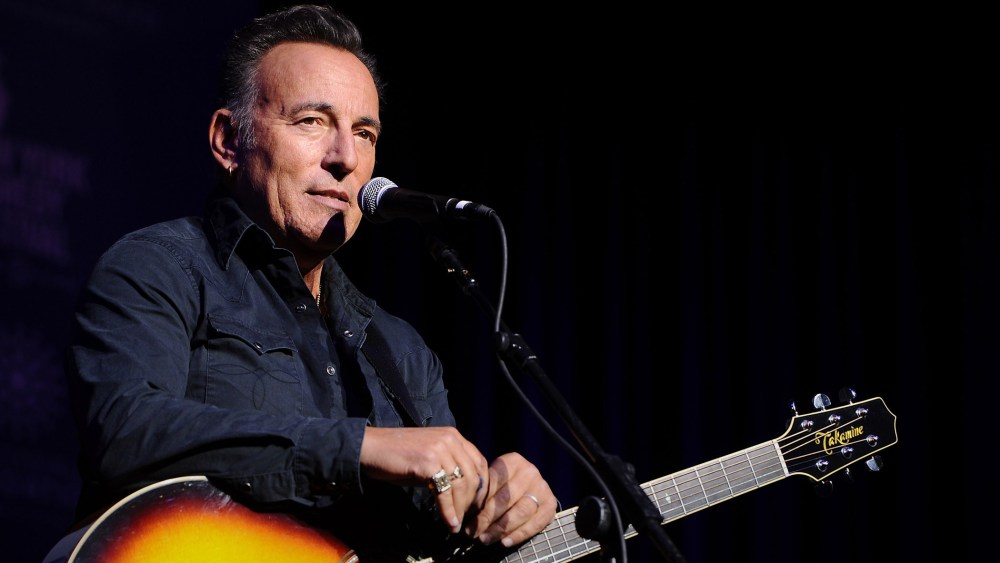 Musician Bruce Springsteen performs on stage on Nov. 10, 2015 in New York City. (Photo by Ilya S. Savenok/Getty)