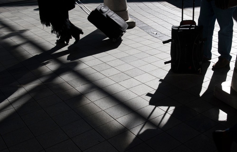 Those arriving at BWI for Southwest and Delta Airlines have their checked bags go through a labyrinth of conveyor belts as they are inspected for explosives, Nov. 10, 2014 in Lithicum, Md. (Photo by Katherine Frey/The Washington Post/Getty)
