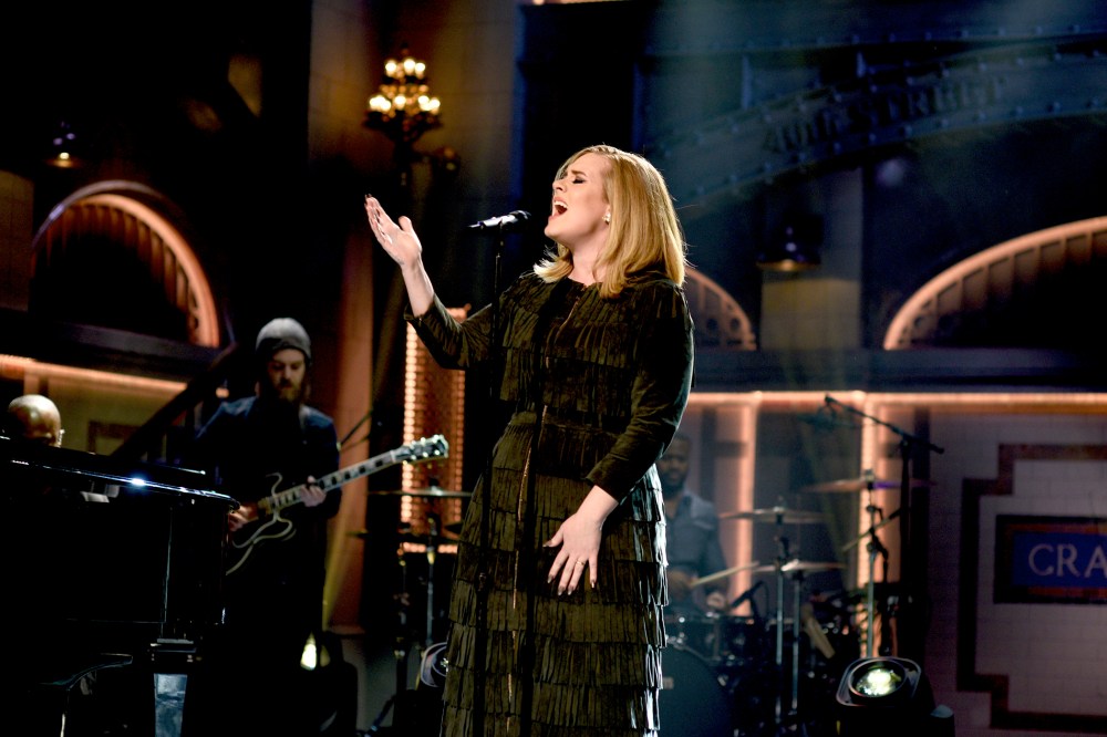 Musical guest Adele performs on Saturday Night Live on Nov. 21, 2015. (Photo by Dana Edelson/NBC/NBCU Photo Bank/Getty)
