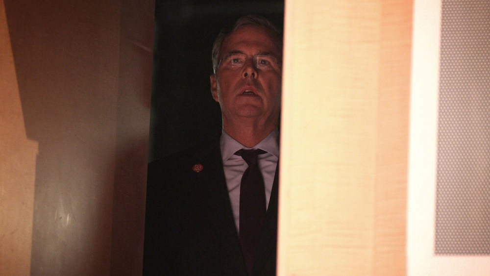 Republican presidential candidate and former Florida Governor Jeb Bush waits to be introduced at the Republican Jewish Coalition at the Ronald Reagan Building and International Trade Center, Dec. 3, 2015. (Photo by Alex Wong/Getty)