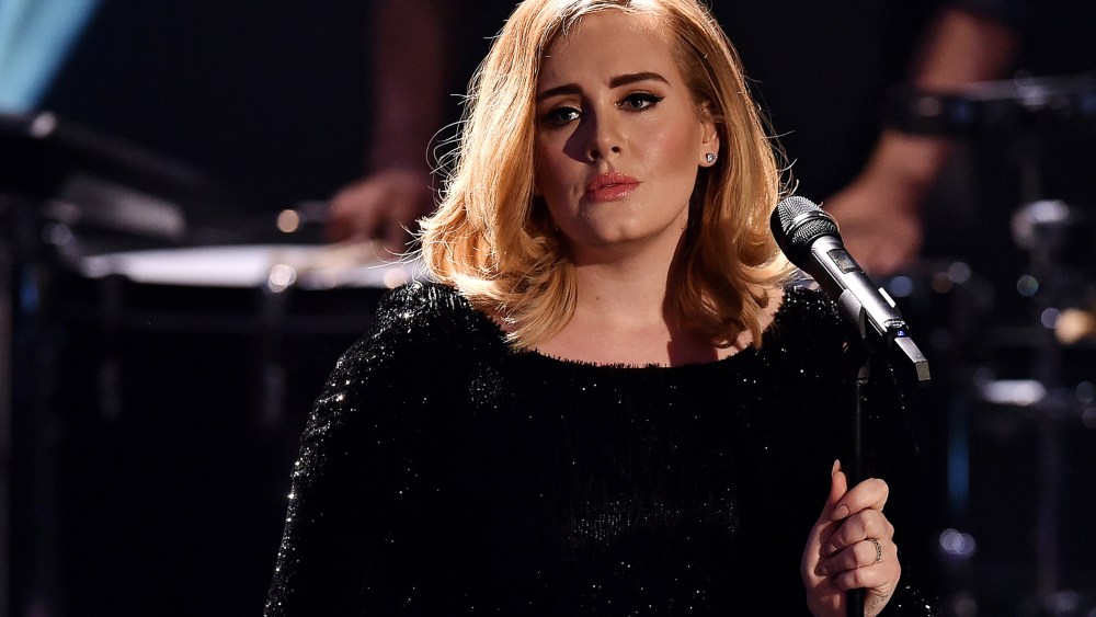 Adele performs during a Germany television concert special for RTL in Cologne, Germany on Dec. 6, 2015.  (Photo by Sascha Steinbach/Getty)