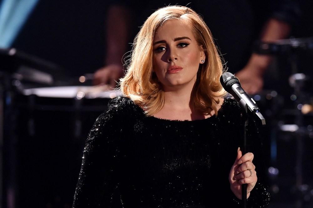 Adele performs during a Germany television concert special for RTL in Cologne, Germany on Dec. 6, 2015.  (Photo by Sascha Steinbach/Getty)