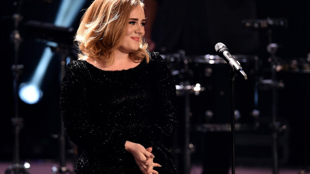 Adele attends an event on Dec. 6, 2015 in Cologne, Germany. (Photo by Sascha Steinbach/Getty)