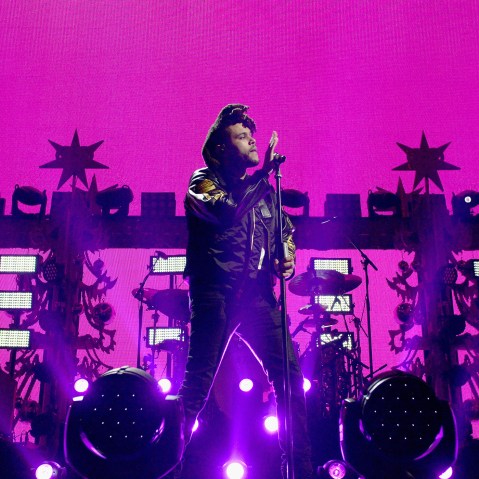 Musician The Weeknd performs onstage during Z100's Jingle Ball 2015 at Madison Square Garden on Dec. 11, 2015 in New York City. (Photo by Dimitrios Kambouris/Getty)