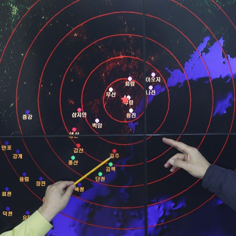 South Korea Reacts As North Korea Confirms Hydrogen Bomb Test (Photo by Chung Sung-Jun/Getty)