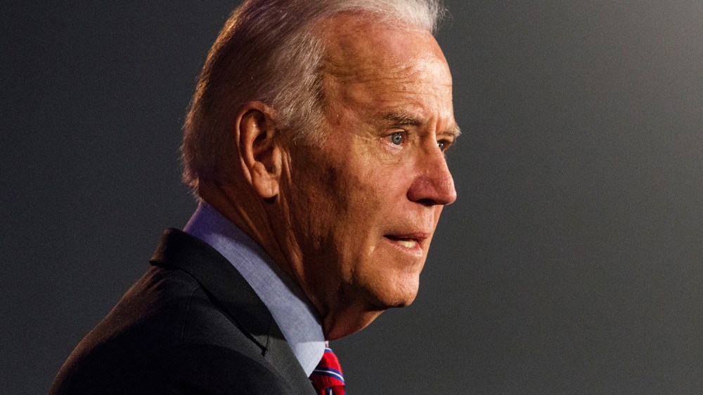 Vice President Joe Biden speaks at a rally on Jan. 29, 2016 in New York City. (Photo by Andrew Burton/Getty)