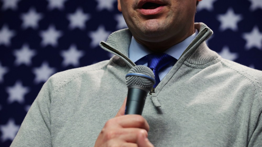 Republican presidential candidate Sen. Marco Rubio (R-FL) holds a campaign town hall event at the New Hampshire Institute of Politics at St. Anselm College Feb. 4, 2016 in Manchester, N.H. (Photo by Chip Somodevilla/Getty)