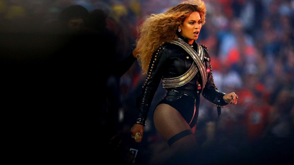 Beyonce performs during the Pepsi Super Bowl 50 Halftime Show at Levi's Stadium on Feb. 7, 2016 in Santa Clara, Calif. (Photo by Ronald Martinez/Getty)