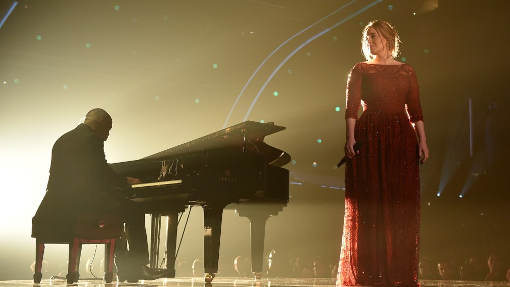 Singer Adele performs onstage during The 58th GRAMMY Awards at Staples Center on Feb. 15, 2016 in Los Angeles, Calif. (Photo by Larry Busacca/Getty for NARAS)