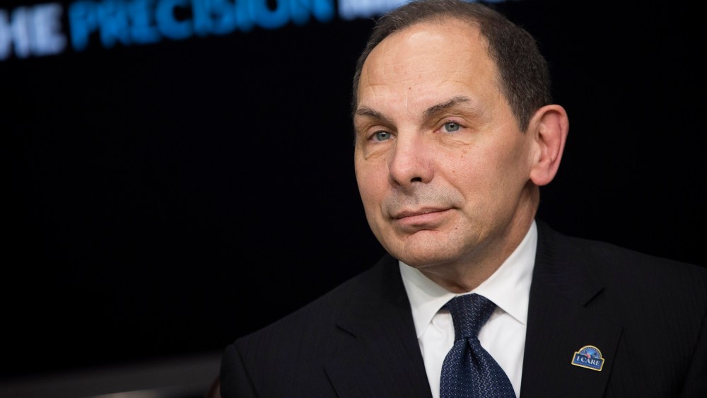 U.S. Secretary of Veterans Affairs Robert A. McDonald listens during the White House Precision Medicine Initiative Summit on Feb. 25, 2016 in Washington, DC. (Photo by Drew Angerer/Getty)