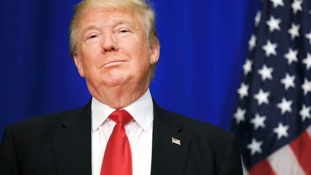 Republican presidential candidate Donald Trump speaks at a rally at the Fort Worth Convention Center on Feb. 26, 2016 in Fort Worth, Texas. (Photo by Tom Pennington/Getty)