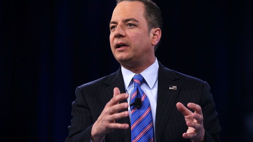 Chairman of the Republican National Committee Reince Priebus participates in a discussion during CPAC 2016 March 4, 2016 in National Harbor, Md. (Photo by Alex Wong/Getty)