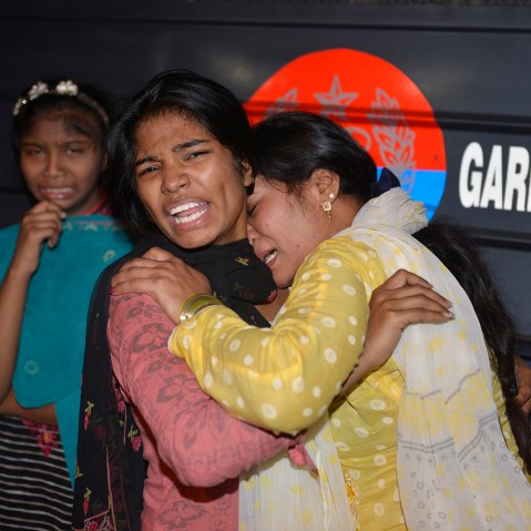 Pakistani women mourn the death of relatives after a bomb blast in Lahore on March 27, 2016. (Photo by Arif Ali/AFP/Getty)