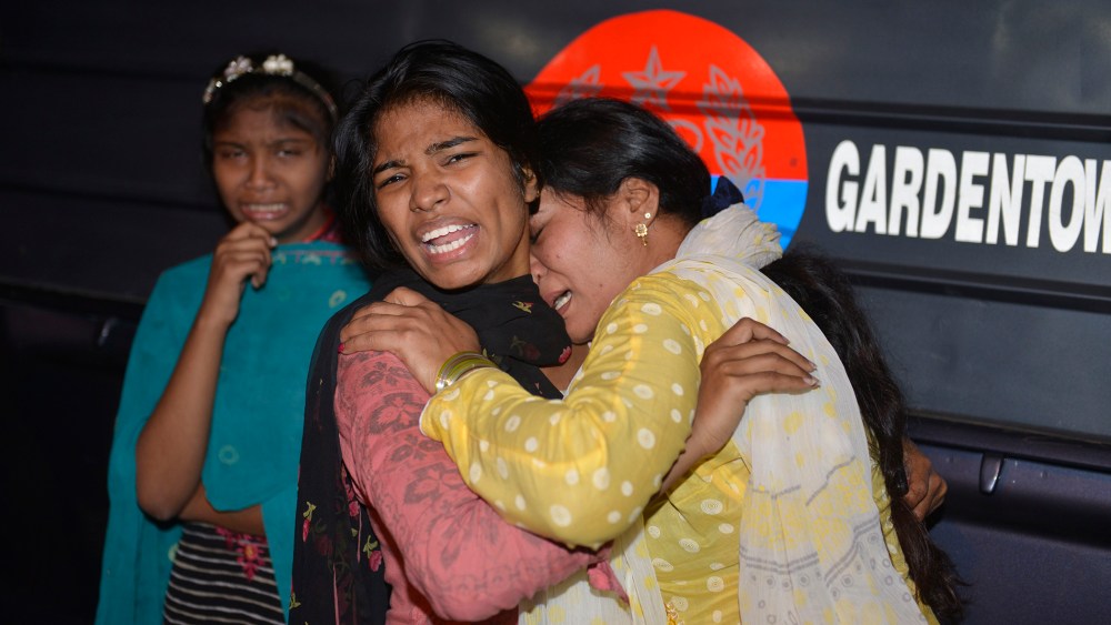 Pakistani women mourn the death of relatives after a bomb blast in Lahore on March 27, 2016. (Photo by Arif Ali/AFP/Getty)