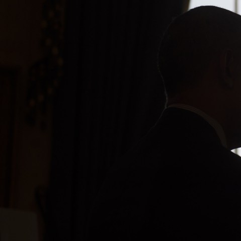 President Obama tours the 2016 White House Science Fair in the Blue Room at the White House in Washington, DC, April 13, 2016. (Photo by Saul Loeb/AFP/Getty)
