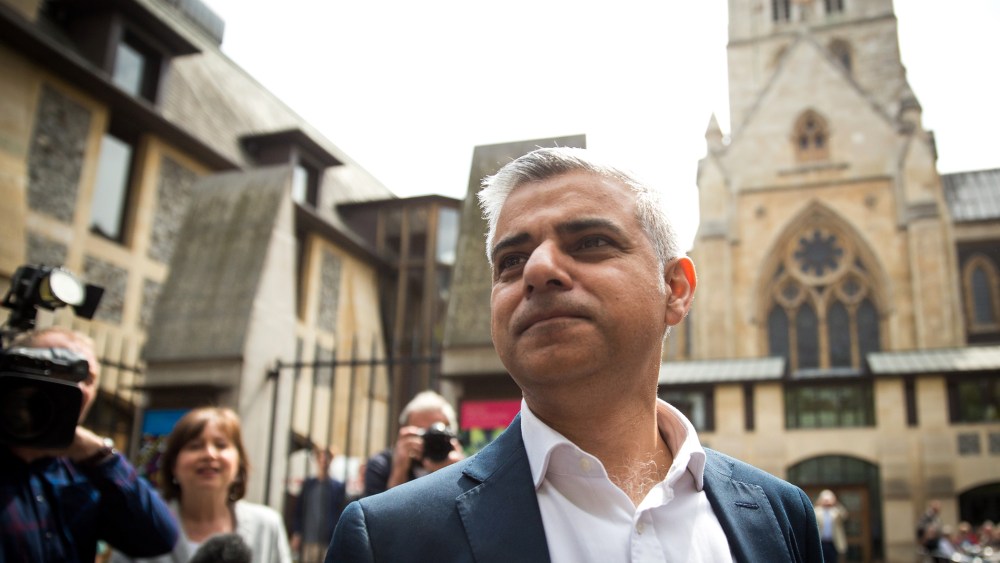 Sadiq Khan, Mayor-elect of London, leaves Southwark Cathedral on May 7, 2016 in London, England. (Photo by Rob Stothard/Getty)