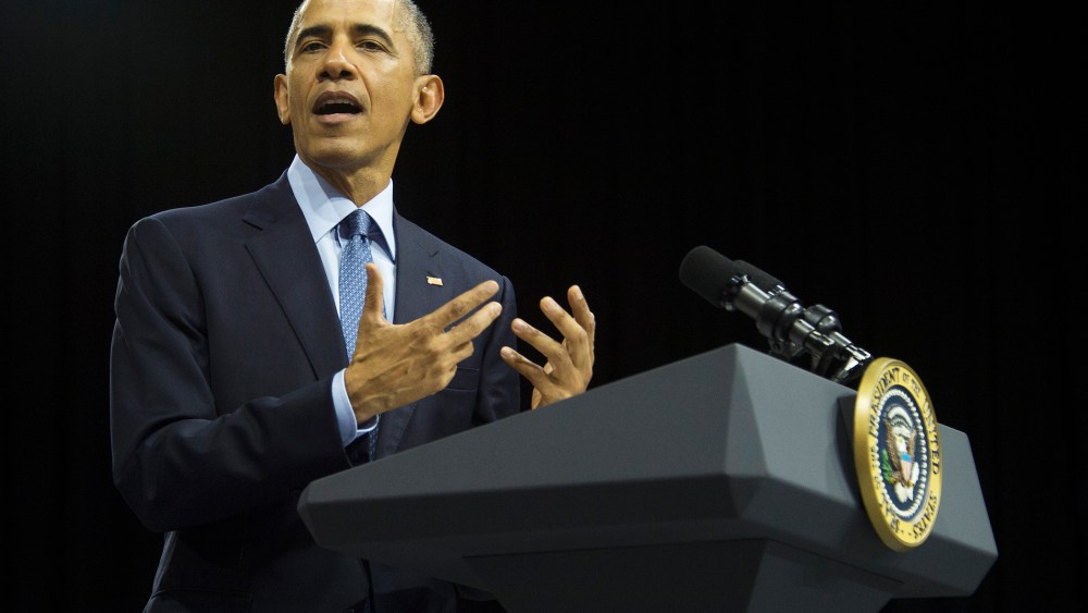 President Barack Obama speaks at the Young Southeast Asian Leaders Initiative town hall event in Ho Chi Minh City on May 25, 2016. (Photo by Jim Watson/AFP/Getty)