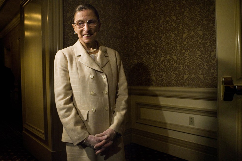 Supreme Court Justice Ruth Bader Ginsburg in Washington, D.C. May 8, 2006 (Photo by Brendan Smialowski/Getty).