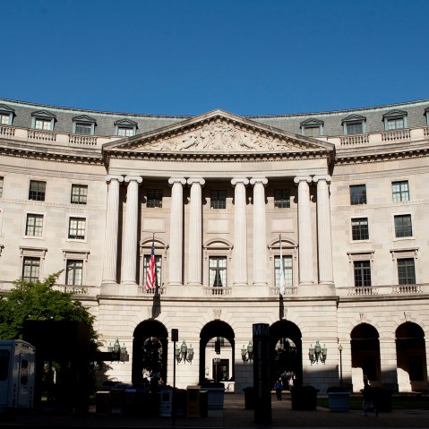 The headquarters of the Environmental Protection Agency (EPA) stands in Washington, D.C. (Photo by Andrew Harrer/Bloomberg/Getty)