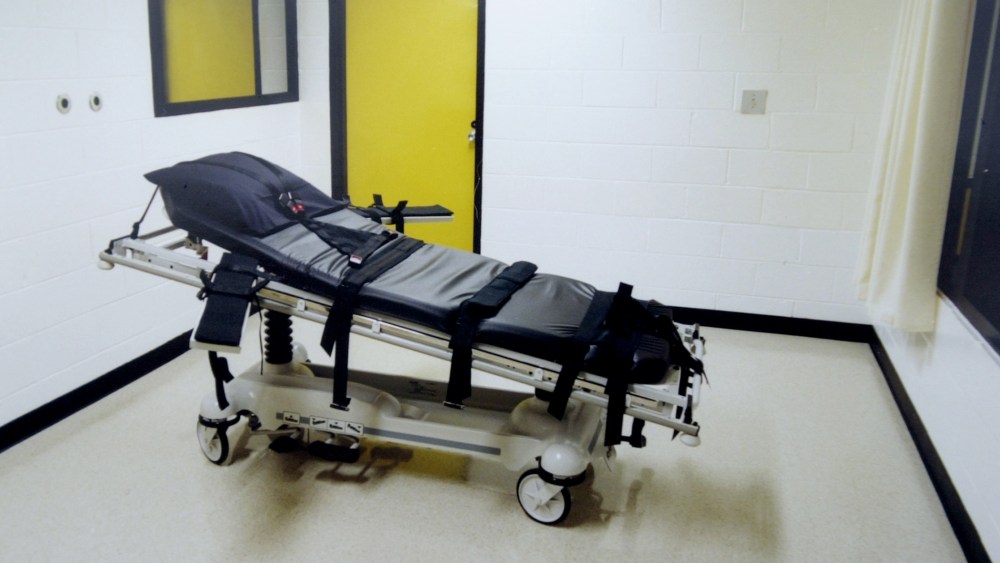 This undated photo shows the death chamber at the Georgia Diagnostic Prison in Jackson, Ga.