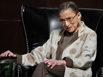 Supreme Court Justice Ruth Bader Ginsburg on May 11, 2013. (Photo by Paul Beaty/AP)
