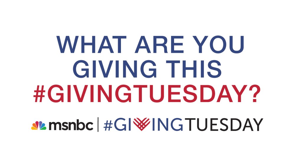 msnbc #givingtuesday