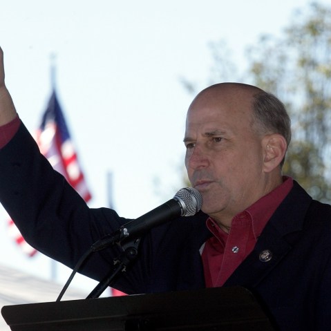Rep. Louie Gohmert, R-Texas, gestures while speaking at the Red, White & Blue Festival in Bullard, Texas on Saturday, November 6, 2010.   (Photo by: Dr. Scott M. Lieberman/AP)