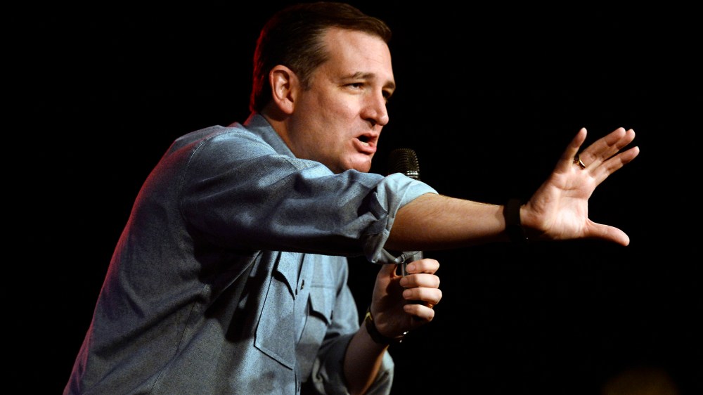 Republican presidential candidate Sen. Ted Cruz, R-Texas, speaks as he campaigns, Dec. 22, 2015, in Nashville, Tenn. (Photo by Mark Zaleski/AP)