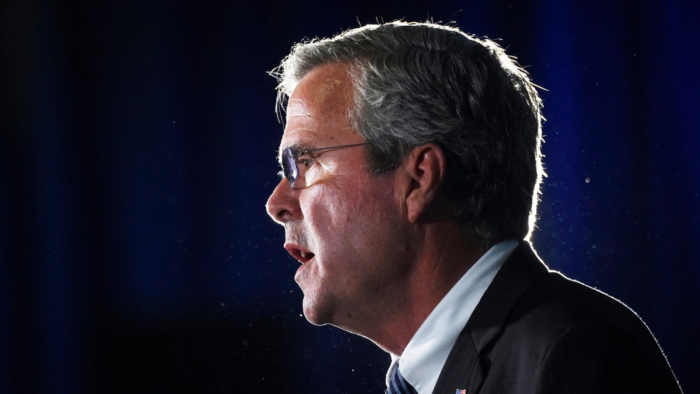 Republican presidential candidate, former Florida Gov. Jeb Bush speaks during a town hall meeting on Aug. 17, 2015, in Columbia, S.C. (Photo by Rainier Ehrhardt/AP)