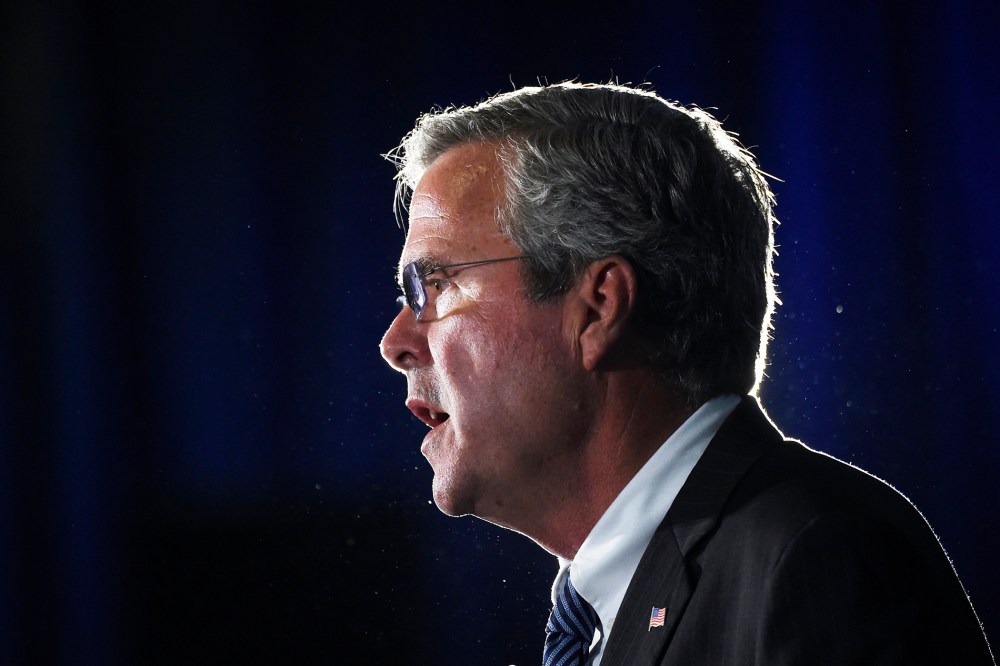 Republican presidential candidate, former Florida Gov. Jeb Bush speaks during a town hall meeting on Aug. 17, 2015, in Columbia, S.C. (Photo by Rainier Ehrhardt/AP)