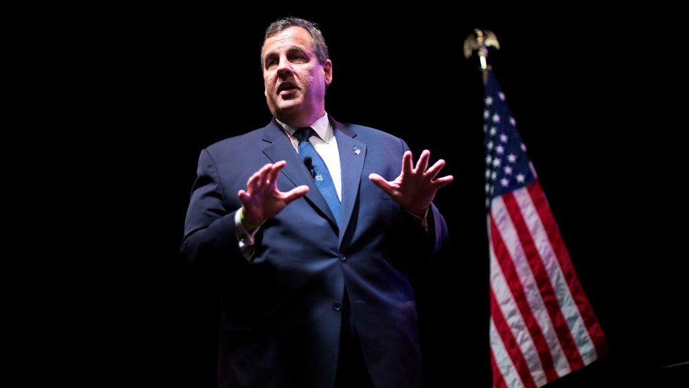 Republican presidential candidate, New Jersey Gov. Chris Christie, speaks at the RedState Gathering, Aug. 7, 2015, in Atlanta, Ga. (Photo by David Goldman/AP)